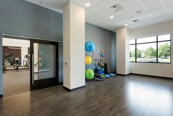 Fitness Center with Separate Spin Room at The Shoreham, St. Louis Park, Minnesota